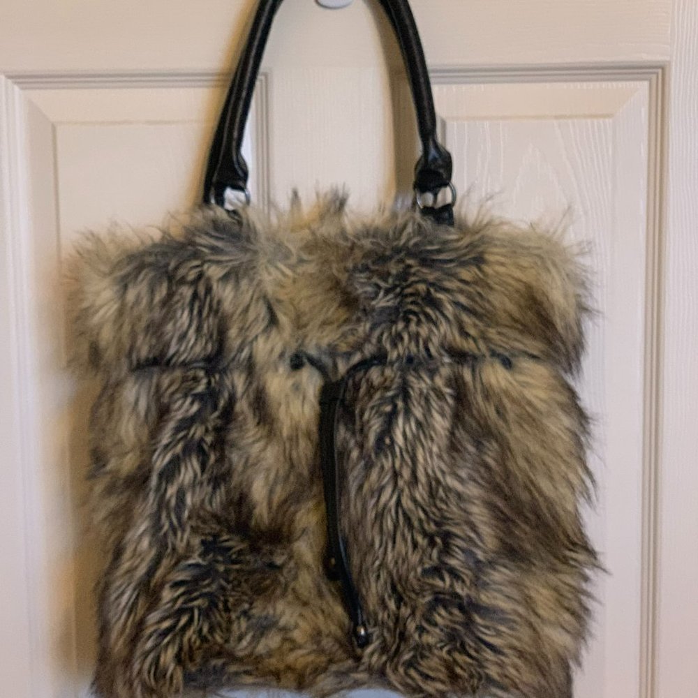 Fabulous Furs Faux Fur Purse